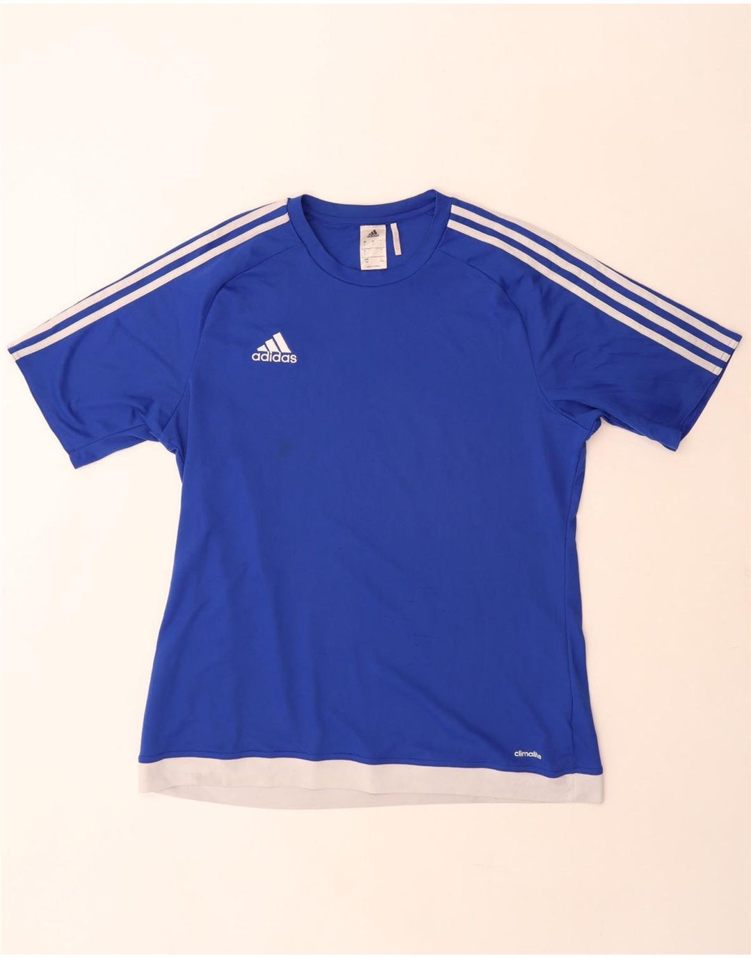 Мужская футболка Adidas Climalite, большой синий полиэстер с цветными блоками