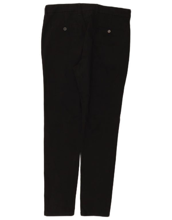 Мужские брюки-чиносы Marks & Spencer W34 L31, черные, хлопковые