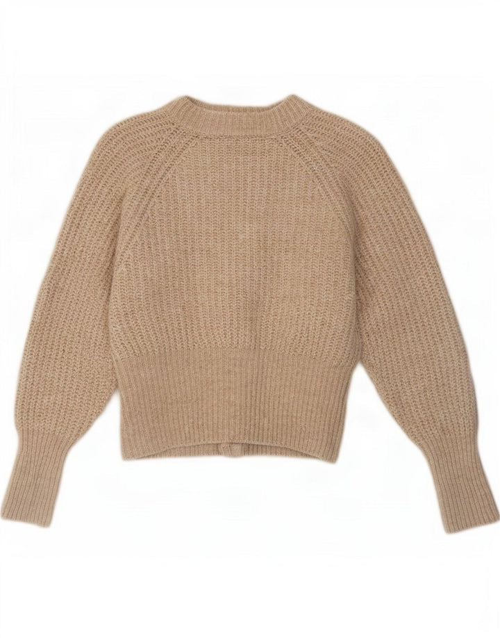Женский кардиган Zara UK 12, средний бежевый полиэстер