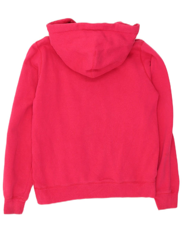 Женский джемпер с капюшоном Jack Wills UK 12, хлопок среднего розового цвета