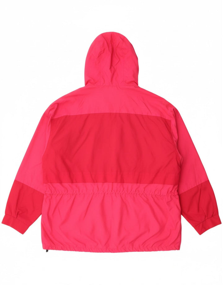 COLMAR Mens Loose Fit Hooded Windbreaker Jacket IT 52 Large Pink Polyamide