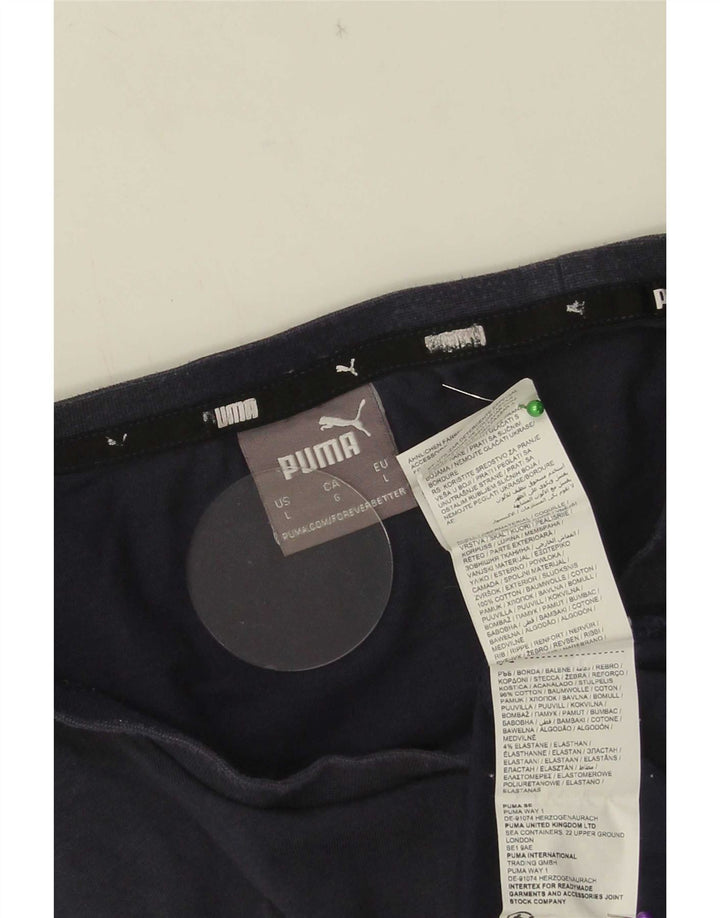 Мужская футболка Puma, большой темно-синий хлопок