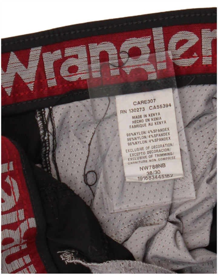 Мужские прямые брюки-карго WRANGLER W38 L30, черный нейлон