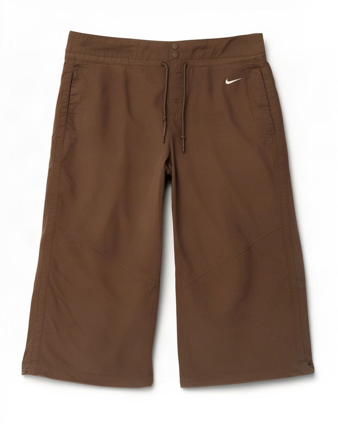 Женские капри Nike UK 8/10, маленькие W30 L20, коричневые, полиэстер