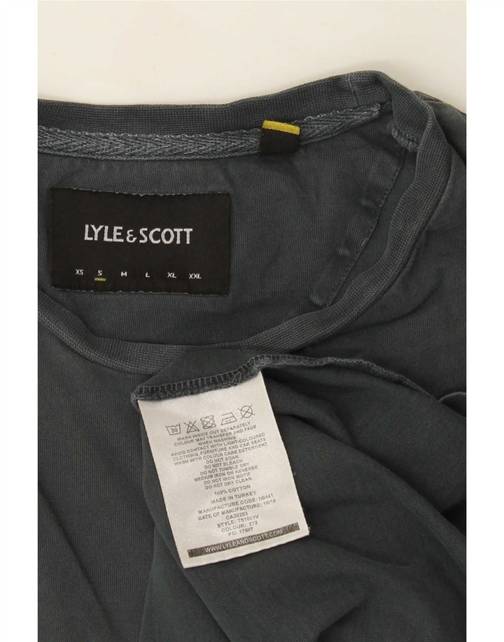 Мужская футболка Lyle & Scott, маленький серый хлопок