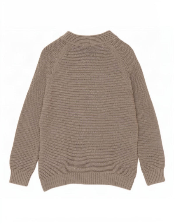 Женский открытый кардиган Hobbs UK 14, хлопковый средний серый цвет