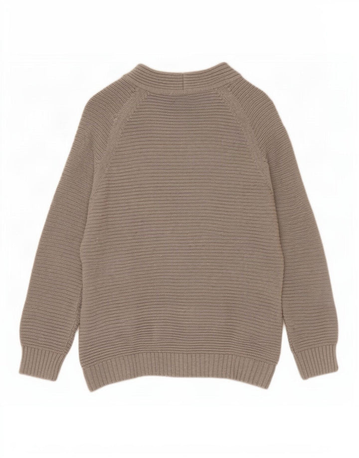 Женский открытый кардиган Hobbs UK 14, хлопковый средний серый цвет