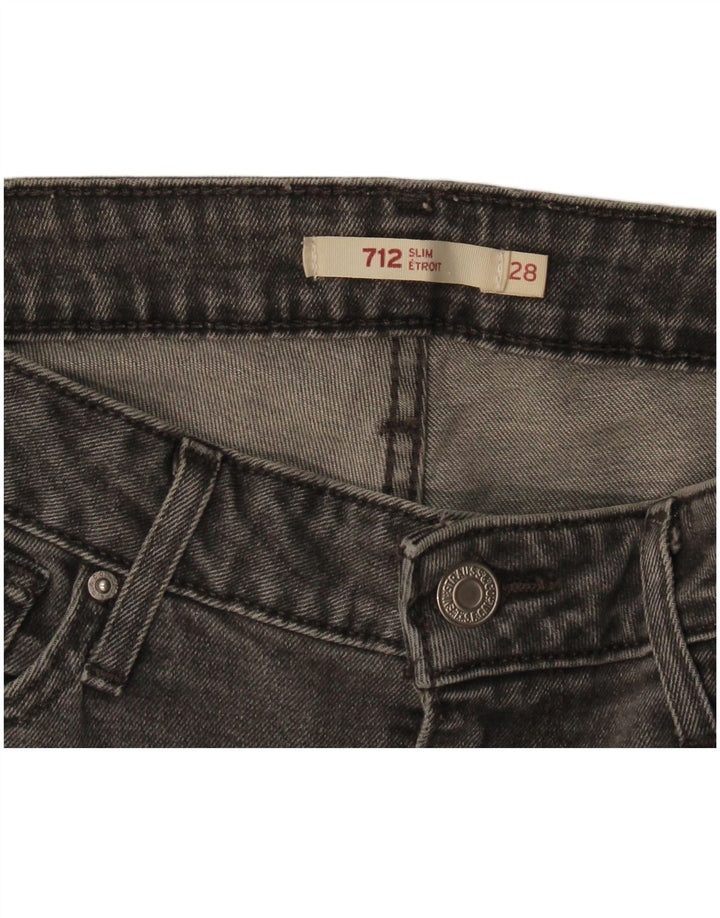 Женские джинсы Levi's 712 Slim W28 L26 Серые