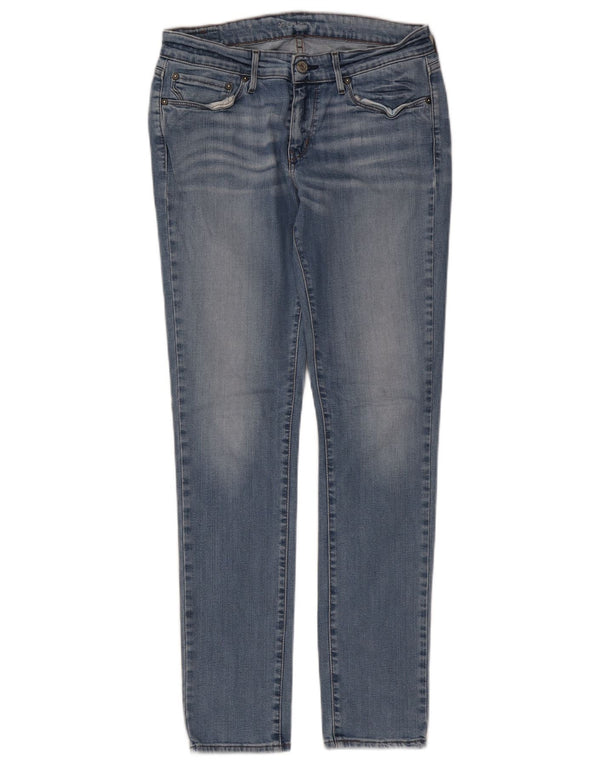 Женские джинсы скинни Levi's W30 L32 синие, хлопок