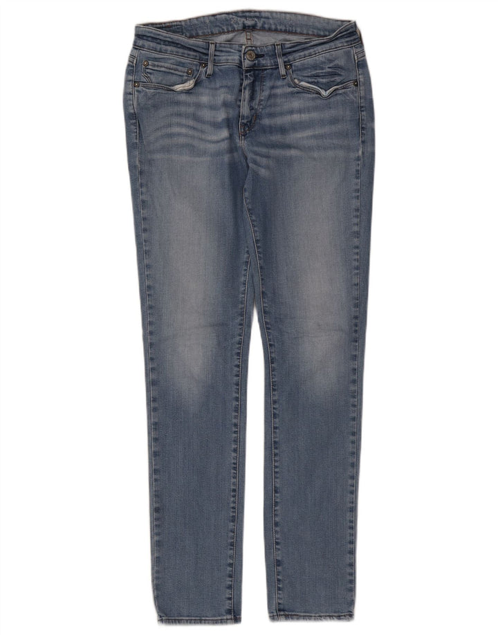 Женские джинсы скинни Levi's W30 L32 синие, хлопок