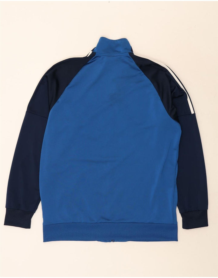 Мужская спортивная куртка Adidas UK 44/46, большой синий полиэстер с цветными блоками