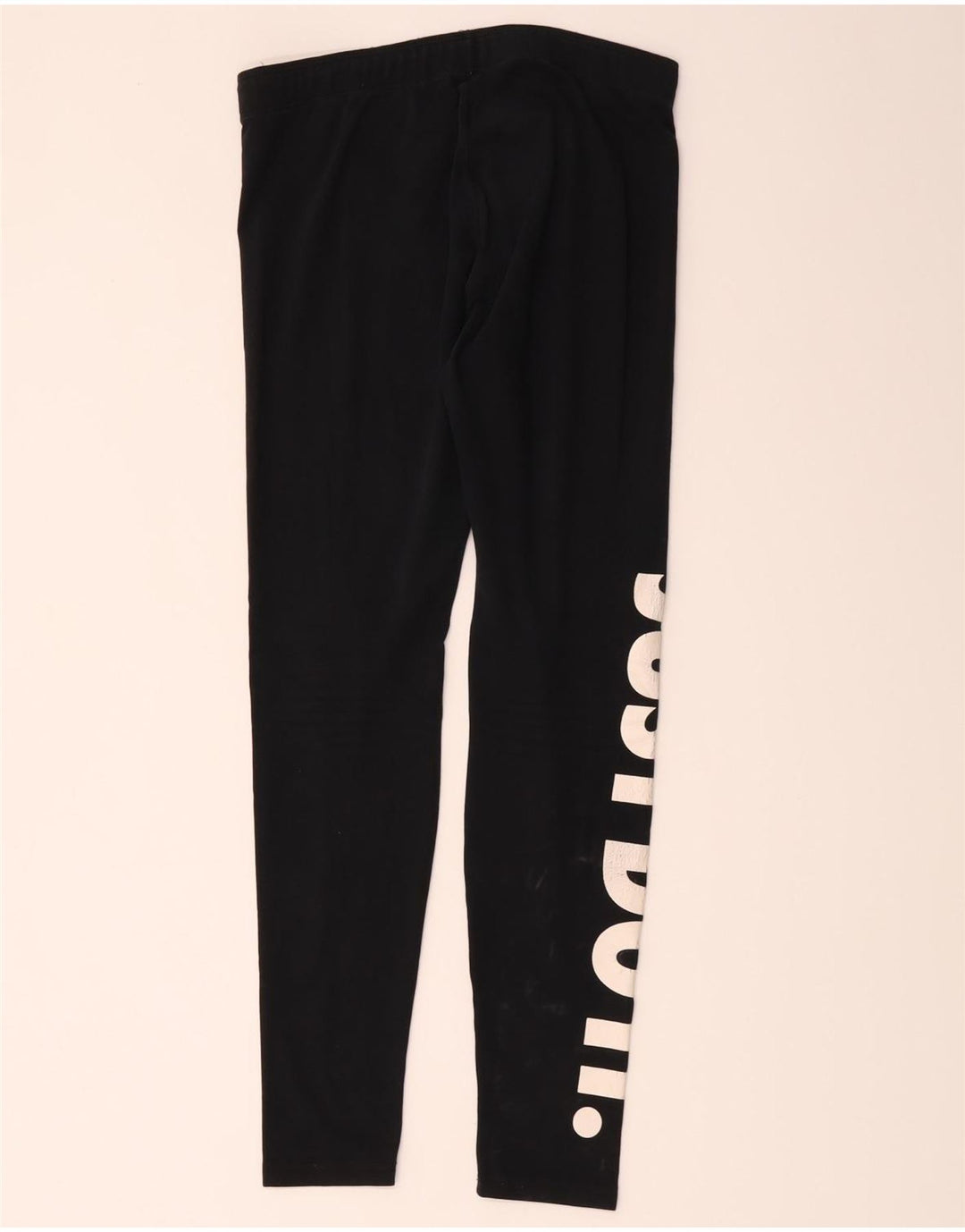 Женские леггинсы с рисунком Nike UK 12, хлопковые, средние, черные