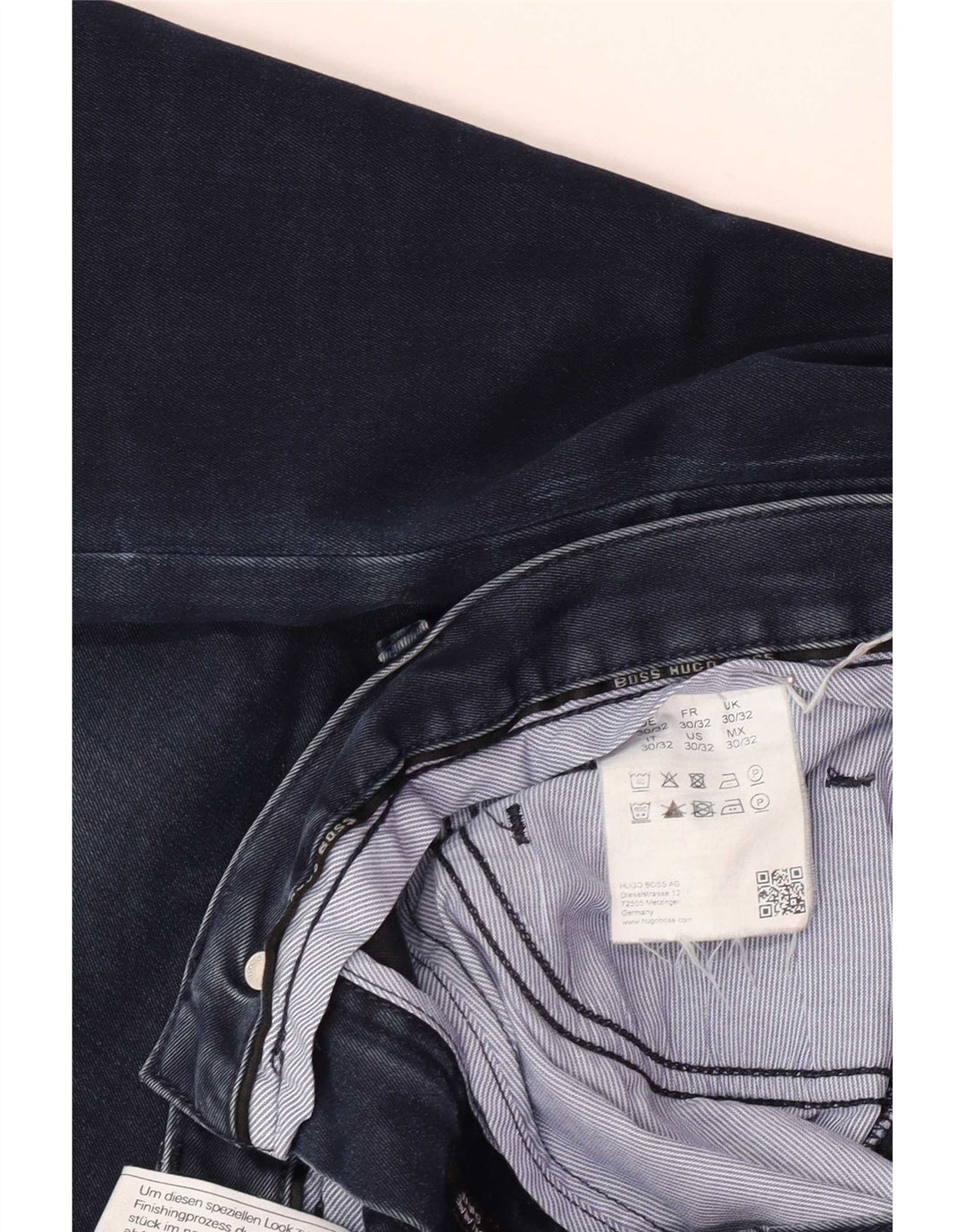 Мужские узкие джинсы Hugo Boss W30 L32 синие, хлопок