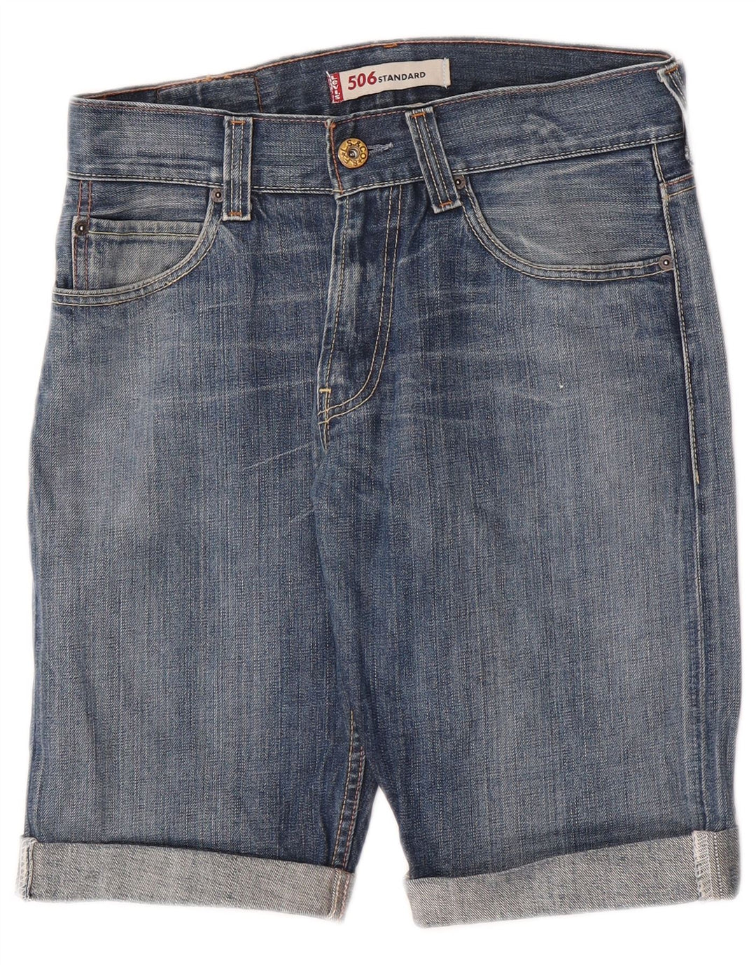 Мужские джинсовые шорты Levi's 506 W31, средний синий хлопок