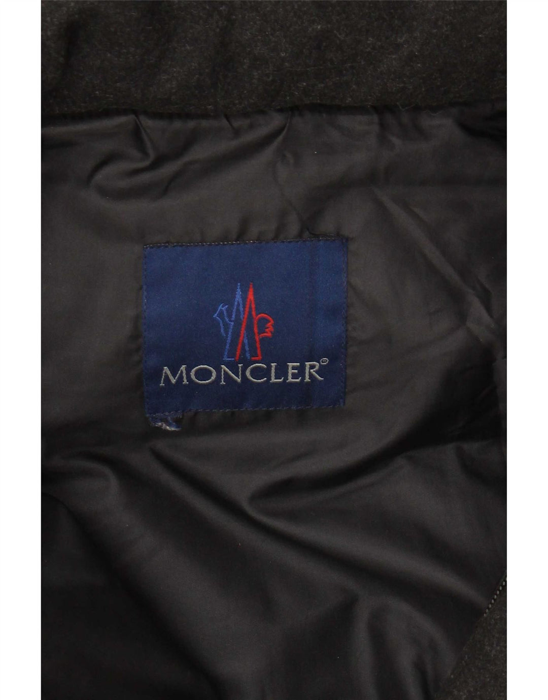 Moncler Мужская стеганая куртка с капюшоном UK 36 Маленькая черная шерсть