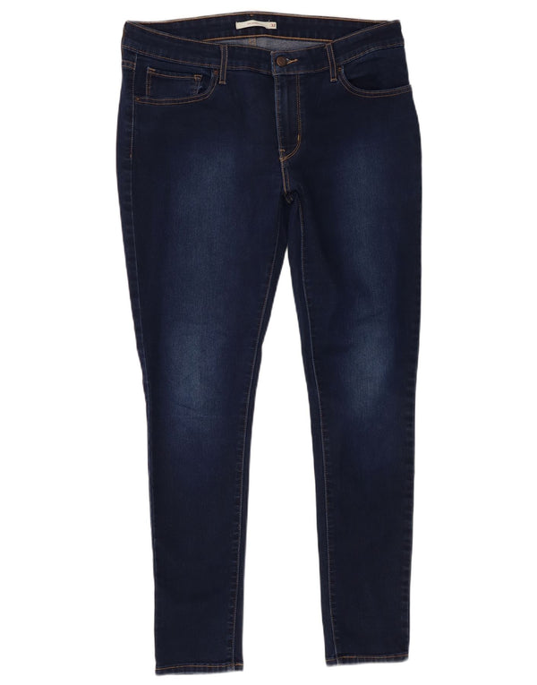 Женские джинсы скинни Levi's 711 W32 L29 Темно-синие