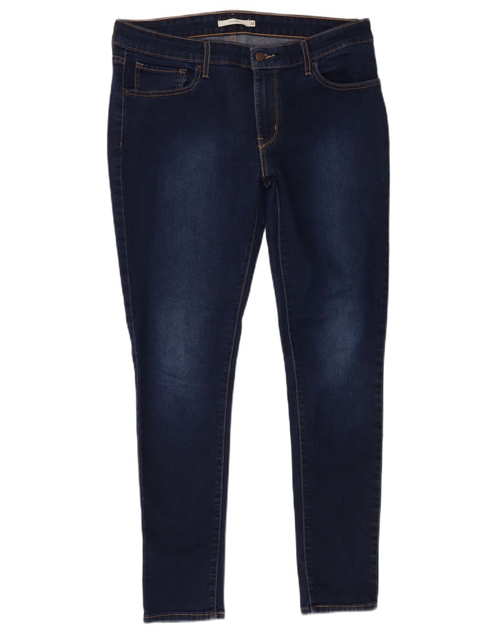Женские джинсы скинни Levi's 711 W32 L29 Темно-синие