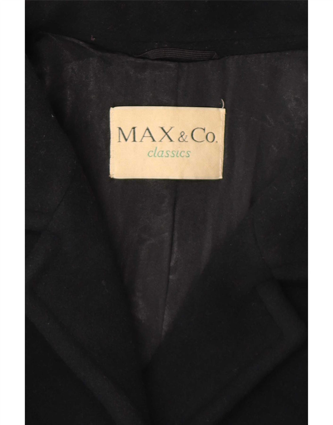 Женское пальто Max & Co. UK 14, большое черное шерсть