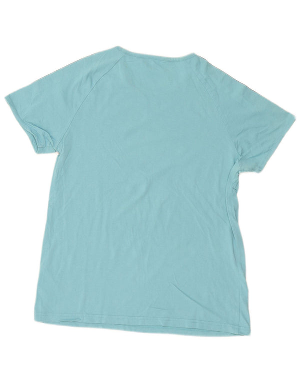 Женская футболка с рисунком Puma Top UK 18 XL, синяя с цветными блоками