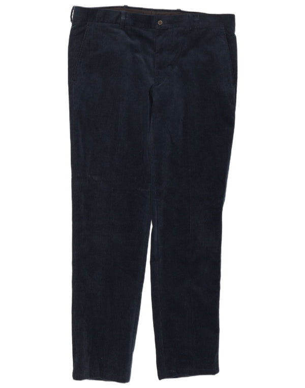 POLO RALPH LAUREN Мужские узкие вельветовые брюки W34 L30 Темно-синие хлопковые