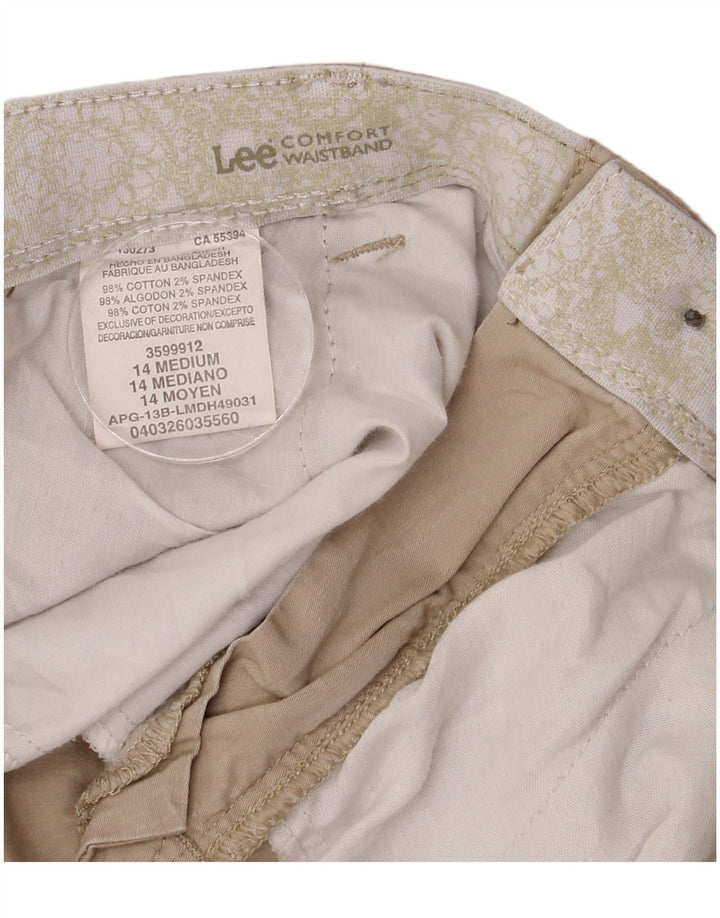 Женские шорты карго Lee US 14 XL W34 Бежевые хлопковые