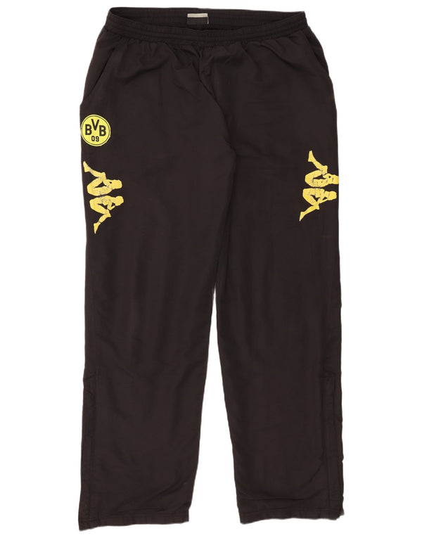 Мужские спортивные брюки Kappa BVB Dortmund с графическим рисунком 2XL, черный полиэстер