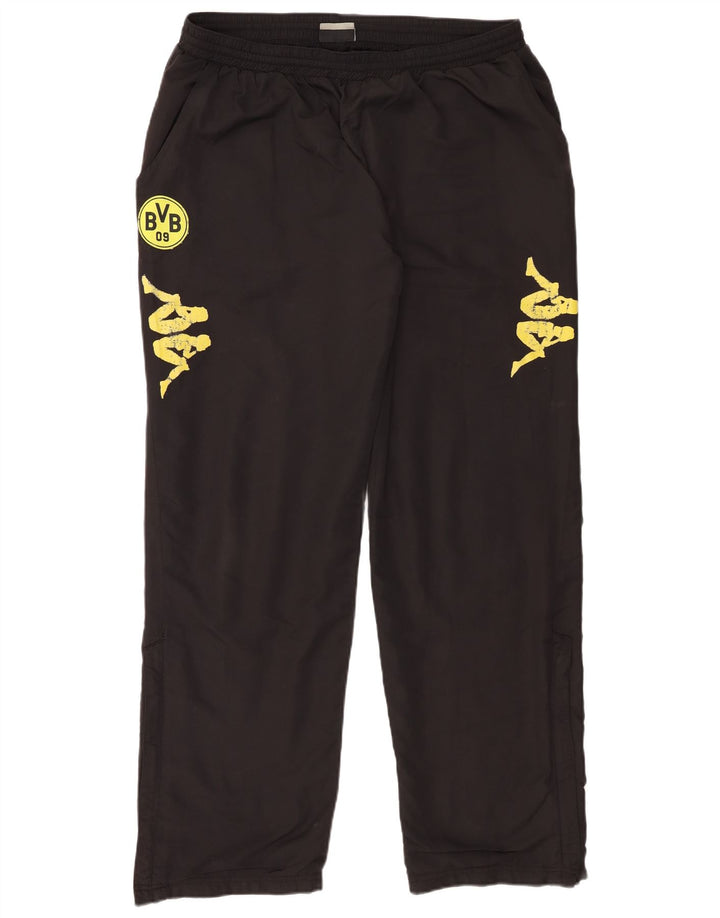 Мужские спортивные брюки Kappa BVB Dortmund с графическим рисунком 2XL, черный полиэстер