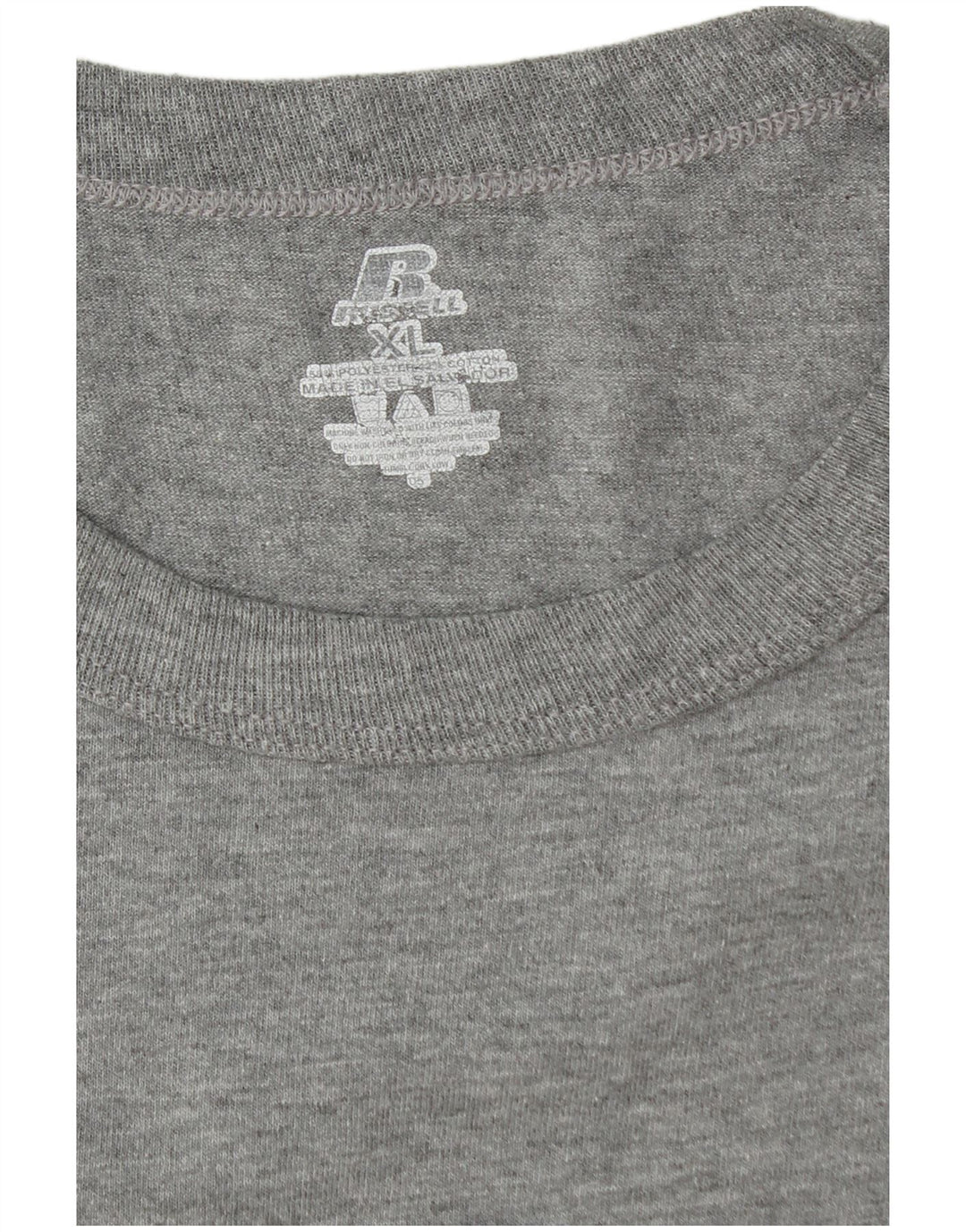 Мужская футболка с рисунком RUSSELL ATHLETIC, XL, серая, хлопок