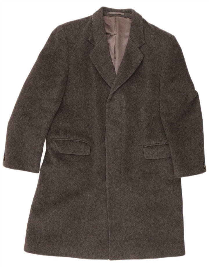 Мужское пальто Chesterfield Kilmaine UK 36 маленькое серое шерстяное