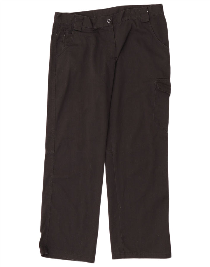 Женские прямые брюки карго Dickies UK 14, большие W32 L30, черный полиэстер