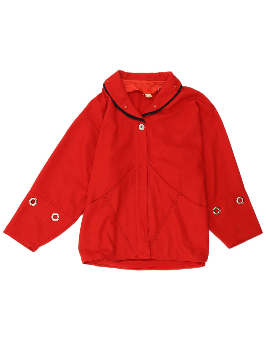 Винтажный женский бомбер IT 44 Medium Red Wool
