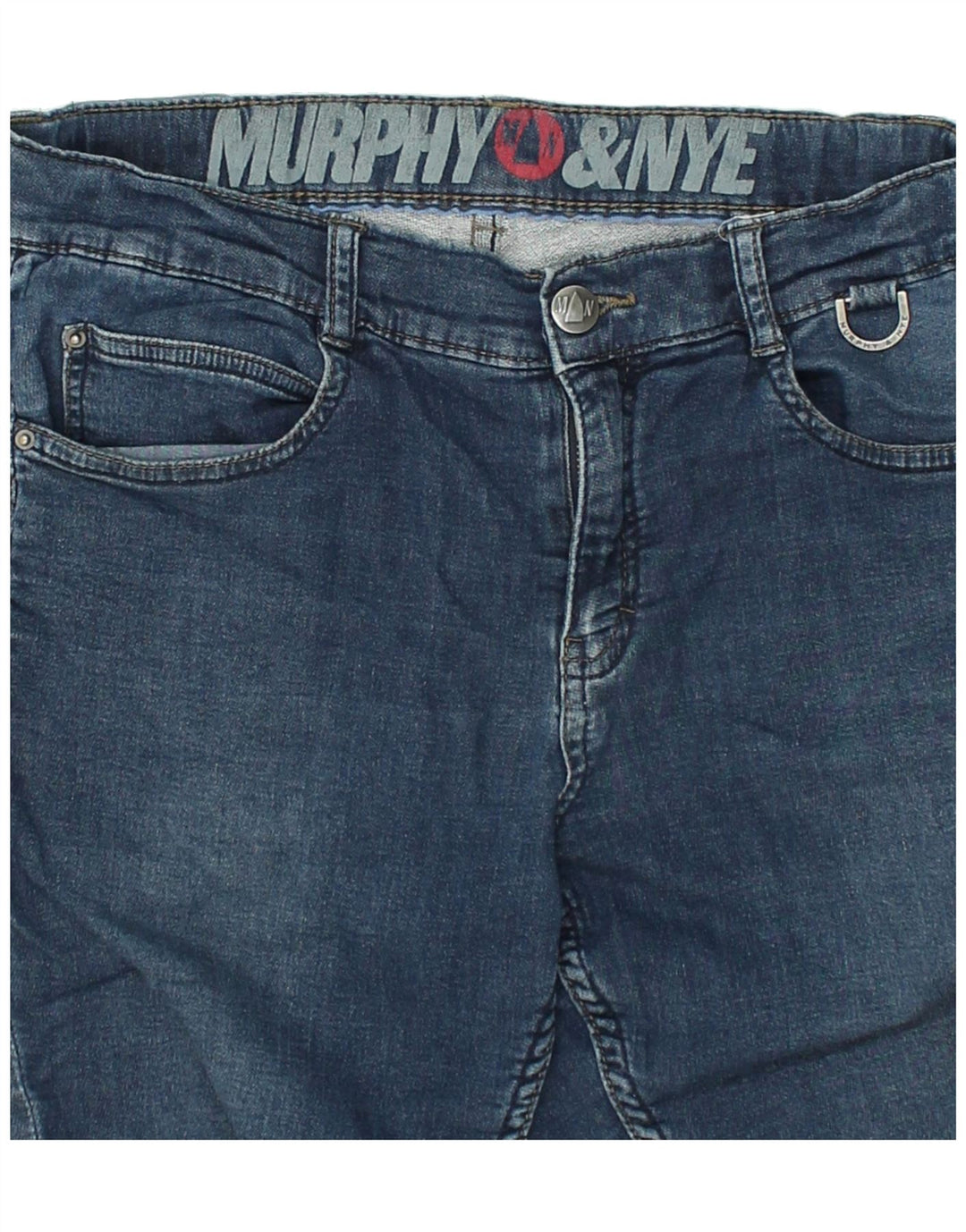 MURPHY & NYE Girls Skinny Jeans 13-14 Years W30 L28  Navy Blue Cotton | Vintage Murphy & Nye | Thrift | Second-Hand Murphy & Nye | Used Clothing | Messina Hembry 