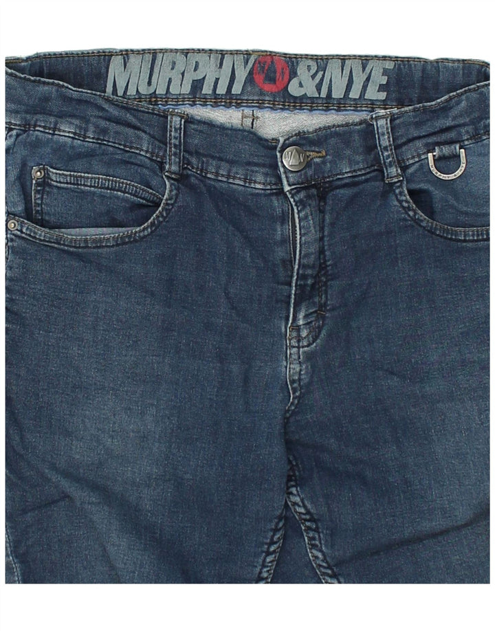 MURPHY & NYE Girls Skinny Jeans 13-14 Years W30 L28  Navy Blue Cotton | Vintage Murphy & Nye | Thrift | Second-Hand Murphy & Nye | Used Clothing | Messina Hembry 