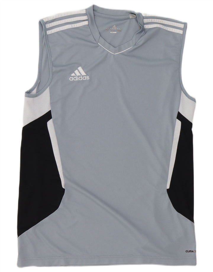 Мужской жилет ADIDAS Climacool Vest UK 40/42, средний синий, полиэстер с цветными блоками