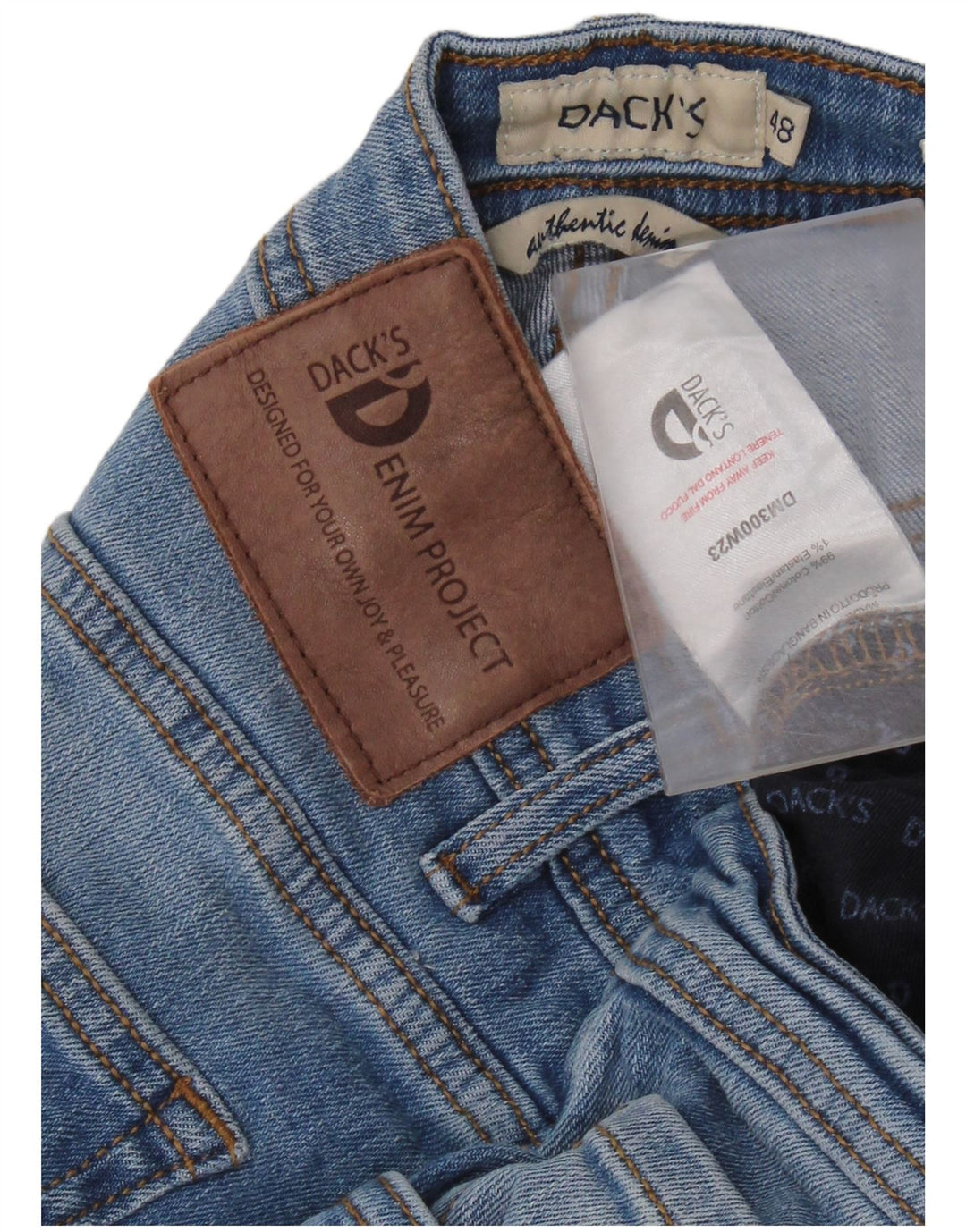Мужские джинсы DACK'S Slim IT 48 Medium W32 L31 Синий хлопок
