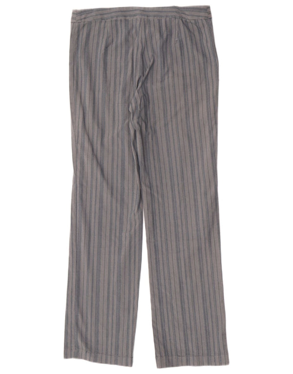 Женские прямые повседневные брюки Генри IT 44 Medium W30 L30 Серые в полоску