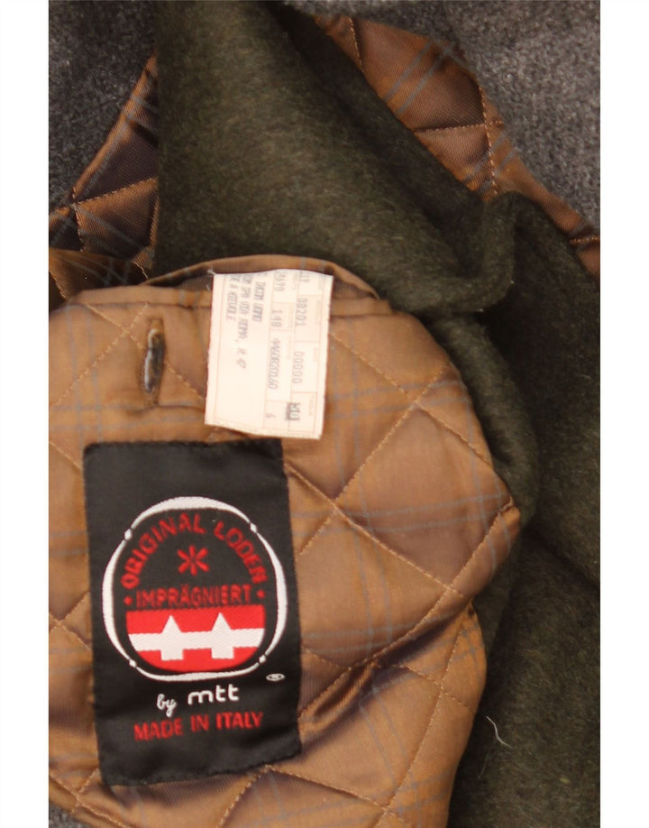 Винтажное мужское пальто UK 42 XL из шерсти цвета хаки