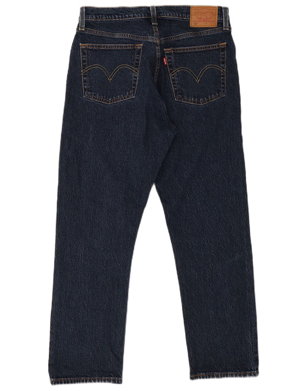 Женские прямые джинсы Levi's 501 с высокой талией W29 L26 Темно-синие, хлопок