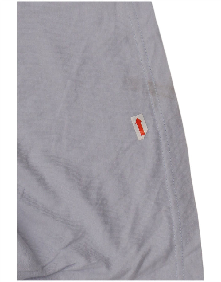 Мужская футболка с рисунком HURLEY, хлопковый топ среднего синего цвета