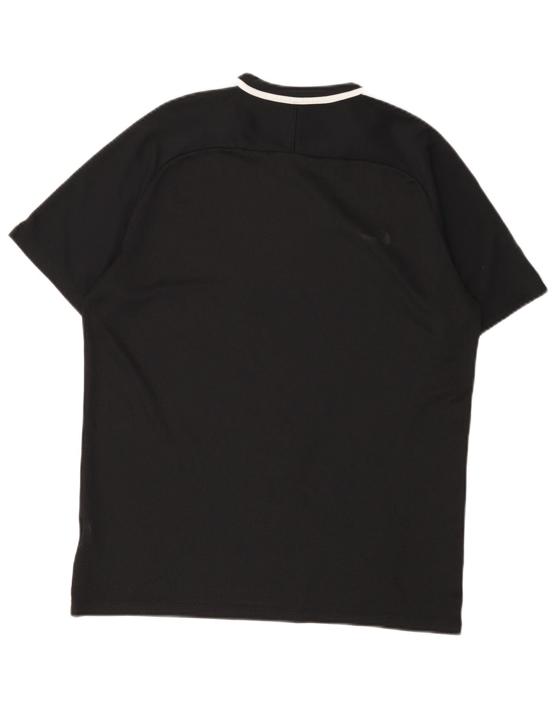 Женская футболка NIKE Dri Fit UK 16, большой черный полиэстер с цветными блоками