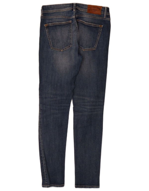 Женские потертые джинсы скинни Zara EU 36 XS W26 L29, синий хлопок
