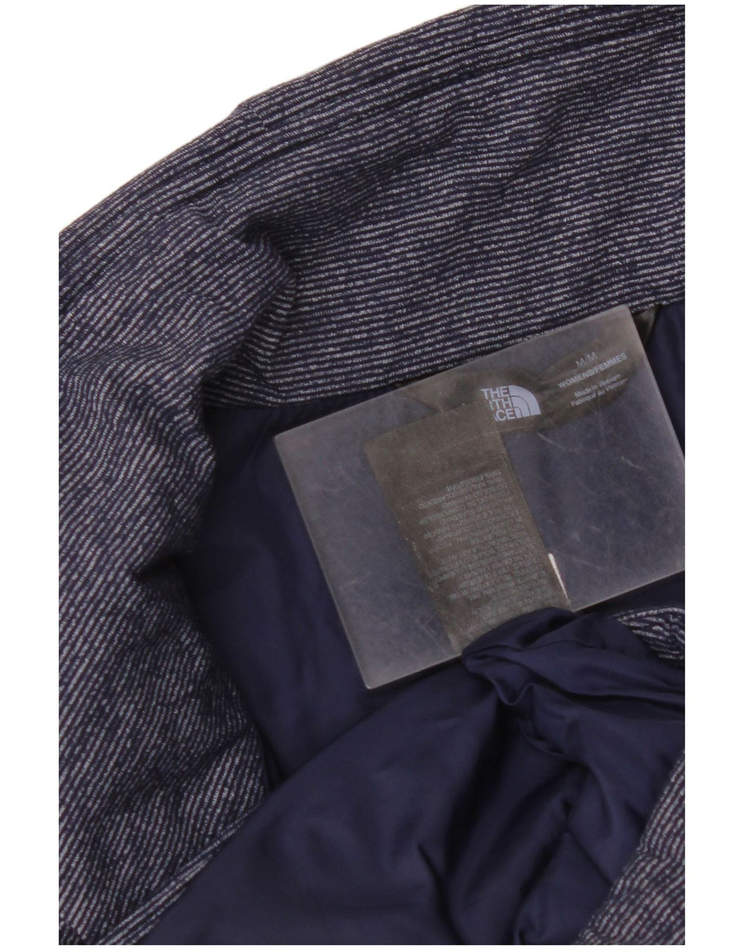 Женский утепленный жилет THE NORTH FACE UK 14, средний темно-синий в тонкую полоску