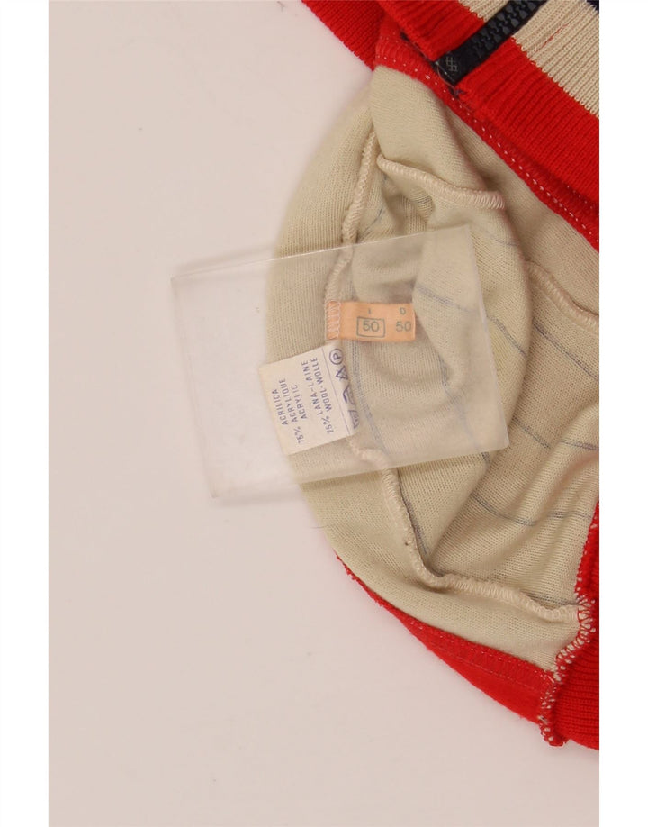 Женский спортивный костюм FILA, верхняя куртка IT 50 XL, красный акрил с цветными блоками