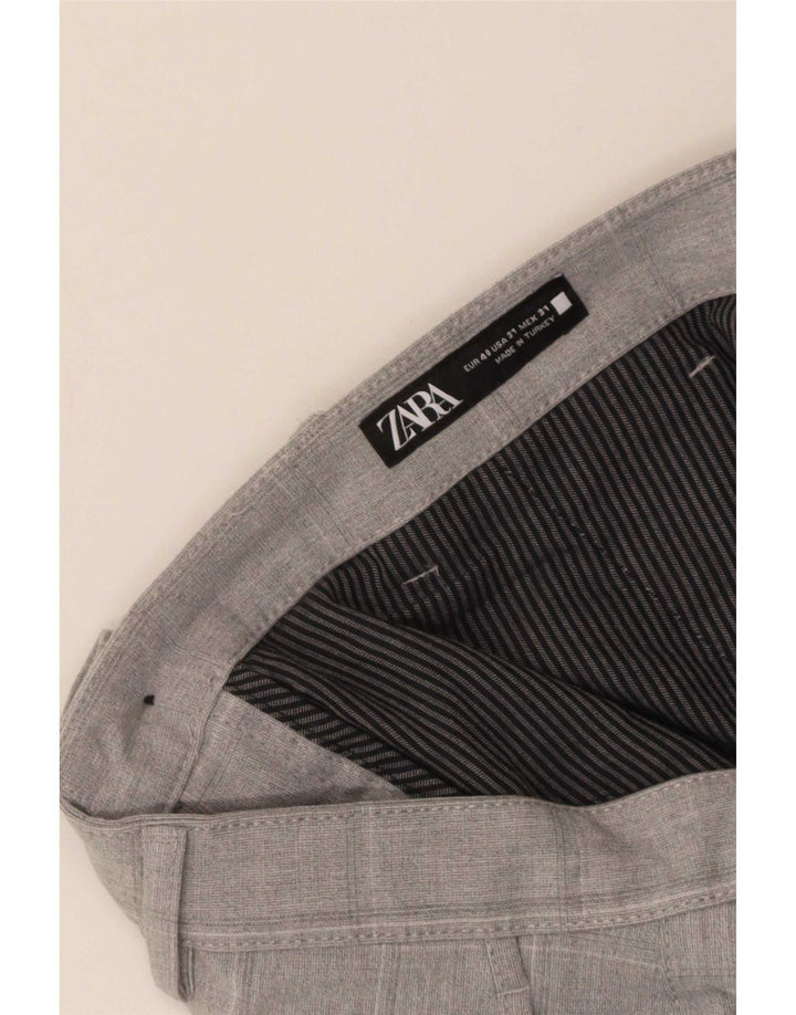 Мужские брюки-чиносы Zara EU 40 Medium W31 L28 Серая клетка