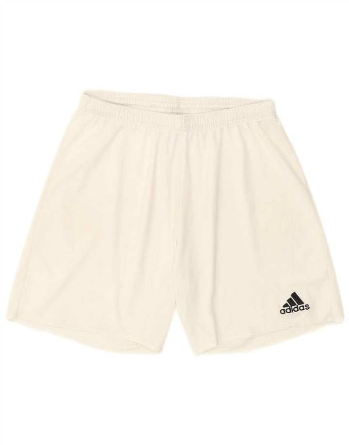 Мужские спортивные шорты Adidas Climalite, средний белый полиэстер