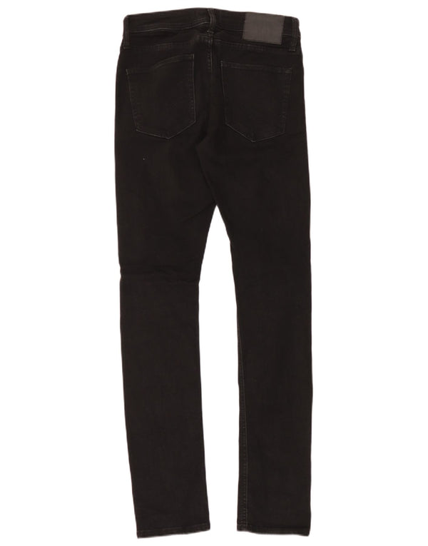 Мужские потертые узкие джинсы Jack & Jones GLENN W28 L32, черный хлопок