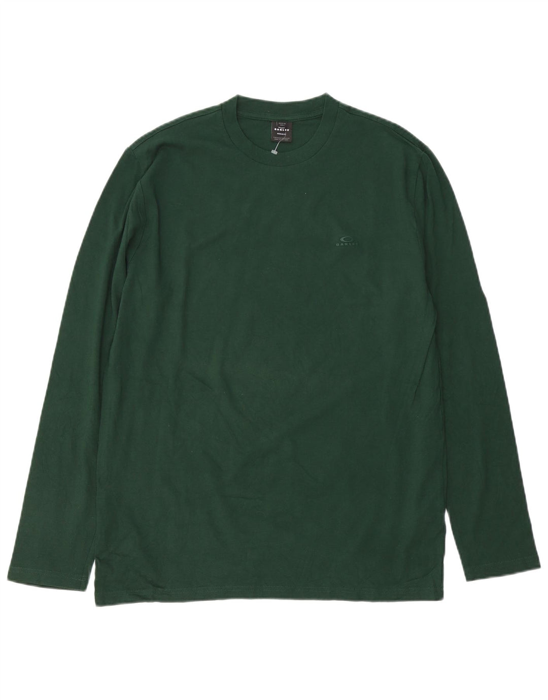 OAKLEY Мужской топ стандартного кроя с длинными рукавами, средний зеленый хлопок