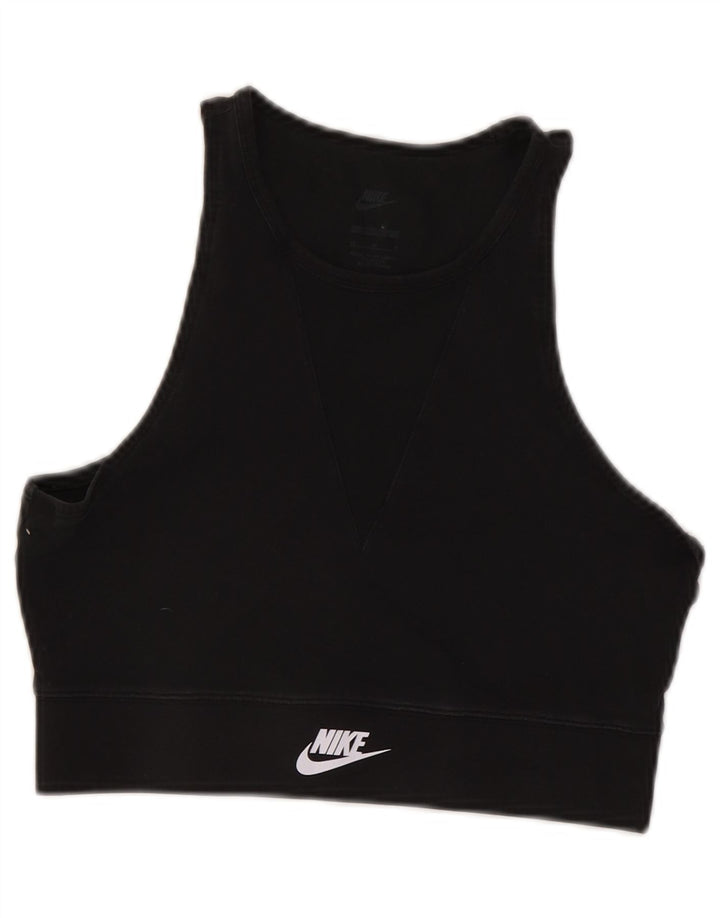 Женский бюстгальтер Nike Top UK 12, средний черный, хлопок