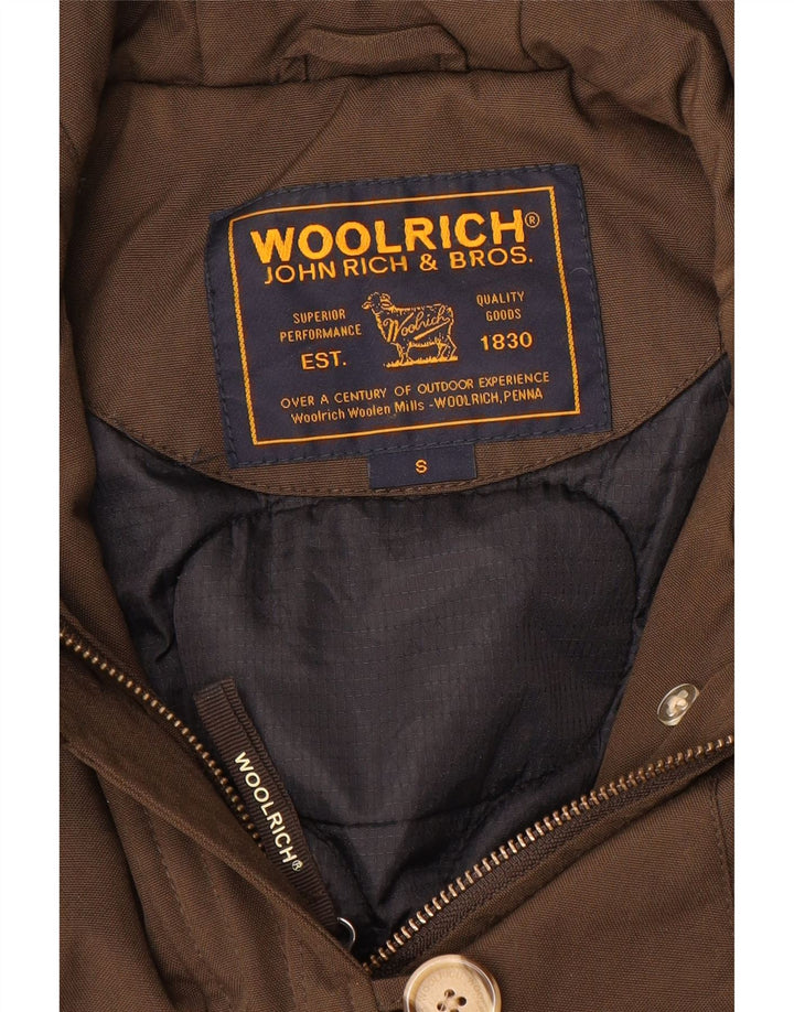 Женский бомбер с капюшоном Woolrich UK 10, маленький коричневый цвет