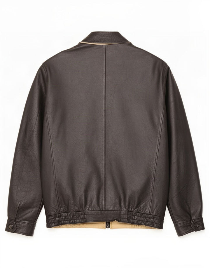 Мужская кожаная куртка Vagrant IT 52 XL Черная